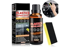 PINKE Car Plastic Restorer, Back to Black Trim Restorer, Quick Crystal Coating Plastic Restoration, Exterior and Interior Plastic Revitalizing Coating Agent, Resists Water, UV Rays, Dirt (50ml)