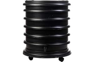 WORMbox | Vermicompostador Compostera 4 bandejas Negro | 64 litros | Composta residuos orgánicos, lombrices producen Humus de Lombriz