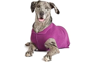 GOLD PAW GoldPaw Stretch Fleece Pullover-Eggplant-Size 22