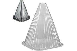 Relaxdays Pflanzenhut, 10er Set, Schneckenschutz, Frostschutz, HxBxT: 22 x 19 x 19 cm, Pflanzhütchen Kunststoff, grau