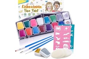 Tritart - Set di trucchi per bambini, professionali, 42 pezzi, colori solubili in acqua