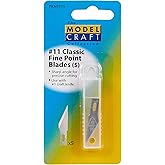 Modelcraft PKN1711 Classic Fine Point Blades, Silver