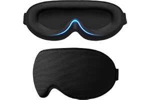Gritin 100% Blackout Sleep Mask for Women & Men-Zero Eye Pressure Eye Mask for Sleeping, 3D Cutout Eye Movement, Ultra Soft &