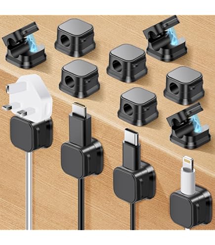 Clip Autoadesive Per Cavi Progettate Per L'organizzazione Dei Cavi Con - Foto 6