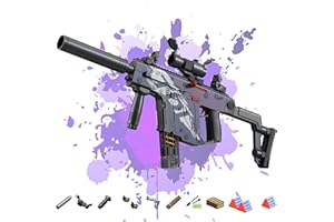 ‎SK MISS Automatic Spielzeug Pistole Kinder, 2 in 1 Modi Elektrische Toy Guns, Farbwechselnde Kinder Pistolen Blasters, Schießspiele Spielzeug für Alter 14+ Jahre