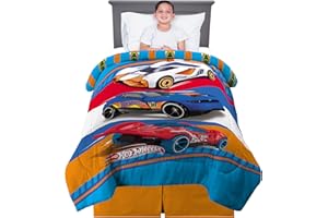 Franco Hot Wheels Kinder-Bettwäsche, superweich, wendbar, für Doppelbett, 182,9 x 218,4 cm