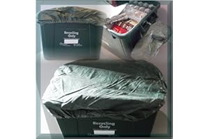 GREENBOX GREENBANKS 3X COVERS FOR COUNCIL RECYCLE BOX - GREEN (240 LITERS, MULTIPLE LIDS, METAL, OUTDOOR, RECYCLING)