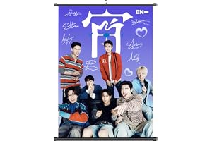 KPOP ENHYPEN Flickor Affisch 50 x 70 cm Scroll Picture ENHYPEN Merch (D)