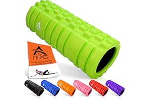 THE GLOWHOUSE ActivNRG Rouleau en mousse pour massage musculaire des tissus profonds, thérapie musculaire (bleu)