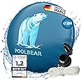 ISOISL Poolkissen Winter 2m Rund | Frostschutz Bis -25°C | Mit Reparaturset & Seilen | PVC