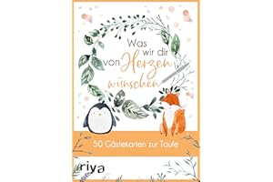 Was wir dir von Herzen wünschen - 50 Gästekarten zur Taufe