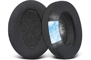SOULWIT Cooling-Gel Earpads Cushions Replacement for Sennheiser HD650, HD660 S, HD660S2, HD600, HD6XX, HD58X, HD580, HD565, HD545, HD535 Headphones, Ear Pads with Ice Silk Fabric - Black