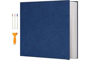 Vienrose Photo Album Self Adhesive 13x12.6 inches for 600 Photos Scrapbook 120 Pages