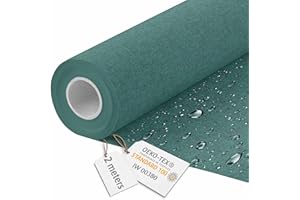 DreamRoots Tessuto Impermeabile al metro 160 cm, 220 g/m² 600D, Stoffa a Metro per Cuscini Esterni Sea Abyss 2M