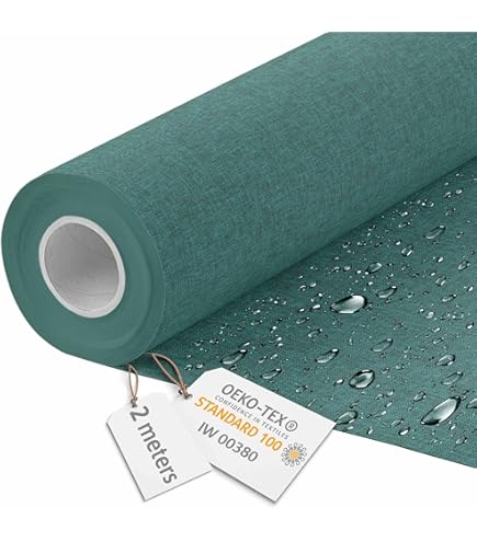 1buy3 MONACO Waterdichte polyesterstof | 400 cm x 160 cm | 12.000 mm waterkolom | kleur 18 | grafiet | polyesterweefsel 160 cm breedte per meter waterdicht buiten