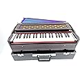 KHALSA MUSICAL Harmonium 2 line Reed (Bass + Male) 42 keys Folding Portable Harmonium with Coupler and high sound quality