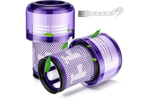 YONEENAIR Dyson V12 Filtr Hepa - 2 Pack Części Zamienne do Detect Slim Absolute/Total Clean/Extra/Fluffy Odkurzacza, 971517-01
