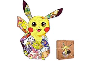 Active Puzzles - Puzzles Infantiles Niños y Adolescentes de Madera Rompecabezas de Anime Japonés Multicolor, Cortado a Láser, Sostenible y Ecológico, Acabado Premium (Criatura Amarilla)