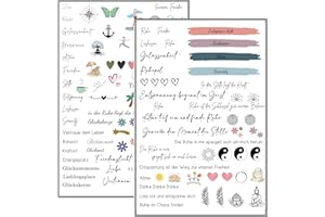‎MILABOO MilaBoo® Kerzentattoos Entspannung I DIY Aufkleber für besondere Anlässe, einfache Anwendung, vielseitig einsetzbar (Entspannung)