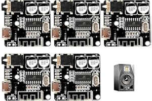 5 st Bluetooth 5.0-ljudmodul VHM-314-mottagare, trådlös stereo MP3-avkodarplatta med 3,5 mm utgång, Micro USB-ström 3.7-5V fö