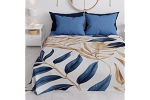 PETTI Artigiani Italiani - Copriletto Matrimoniale Primavera Estate, Coperta Leggera Matrimoniale, Lenzuola Copriletto, Sharm 100% Made in Italy