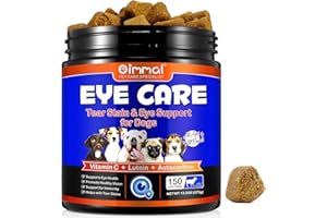 ZyranovaE Dog Supplement for Eye Support,Eye Health Chews for Dogs,Dog Tear Stain Supplement Chews for Dogs with Lutein, Zeaxanthin, Astaxanthin,Lubricates Eyes, Immune Support