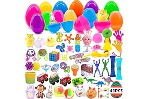 Lubibi 48 Huevos de Pascua Precargados Rellenos con Juguetes novedosos,Huevos de Pascua Sorpresa,Huevos de Pascua de Plástico niños,para ArtíCulos De Fiesta TemáTica De Pascua, Regalos De Pascua