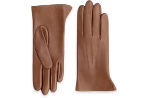 GLOVE STORY Gants Cuir d'Agneau pour Femme avec Doublure 100% Polyester Chaud - Matière Élégante, Douce et Confortable -Idéal en Hiver - Fabrication Artisanale