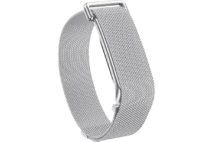 Rostfritt stål milanesiskt band magnetisk justerbar handledsrem för Fitbit | Andningsbart metallnät fitbit luftrem, magnetisk spännfri design, vattentät slitstark, 4 färger daglig ersättningsband