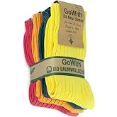 Made from 100% Natural Cotton with GoWith 4-in-5, Soft, Pre-Wash, Seamless, Skin-Friendly, Ribbons Weave, Bio Natural Women and