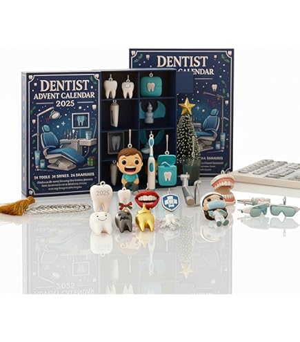 2025 Dentist Advent Calendar, 24 Days Christmas Countdown, With 2d