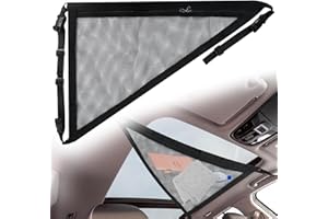 MONGTSAMZ Red Almacenamiento para Techo de Coche, Universal Red Techo Furgoneta Camper Triángulo Ajustable Red Techo Coche para Automóviles SUV Furgoneta Camper, Negro, 70x50cm