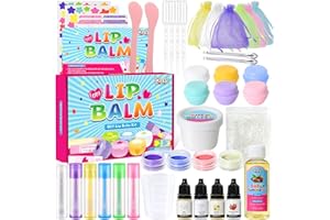 ‎JUYRLE Lipgloss Selber Machen, JUYRLE Lippenbalsam Making Kit, Feuchtigkeitsspendend Mädchen Lip Gloss Lippenstift DIY Herstellungsset Set, Einfaches & Lustiges Kosmetik Make Up Geschenk für Frauen/Kinder