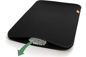 Pfotenolymp Tapis Litière Chat de Qualité Supérieure - Grand Tapis Chat à Utiliser comme Tapis Litière pour Chat - Tapis à Litière pour Chat - Tapis Chat Litière