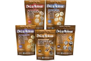 Drizzilicious Mini Rice Cake Bites Variety | 113g Bags | Pack of 5 by Broadway Candy