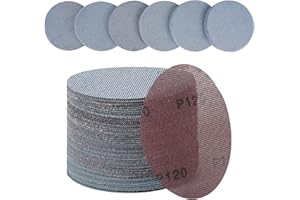 PMIQSA 30Pcs 150mm Sanding Discs 120 Grit, Ceramic Mesh Sandpaper Hook and Loop Sander Pads for Drywall Efficient Dust Removal Random Orbital Sander