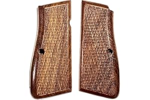 Warreplica Originale Browning Hi-Power Pistolengriffe aus dem 1. und 2. Weltkrieg, deutsches Militär – Vintage-Ersatzgriffe aus Hartholz für die FN Browning High Power 9-mm-Pistole