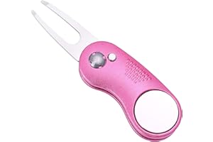 Mile High Life Divot Tool Pieghevole in Metallo Dotato di Pulsante e Marcatore Pallina da Golf Magnetico