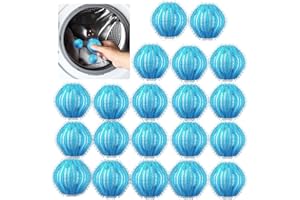 DOINEUFL Pack of 20 Pet Hair Remover Washing Machine, Lint Balls Washing Machine & Anti Lint Balls Washing Machine, Reusable Cat Hair Remover Washing Machine for Dog and Cat Hair