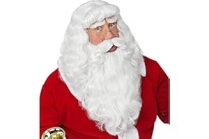 W WIDMANN MILANO PARTY FASHION WIDMANN 46943 Santa Wig Beard and Moustache, White
