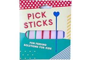 PICK PLATE Pick Sticks - Fun Food Skewers for Kids (Green, Red & Blue)