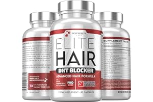 INSYNERGY LABS DHT Blocker Elite Hair, Hair Growth Supplement | #1 Advanced Hair Supplements for Women & Men | DHT Blocker Tablets Hair Growth Vitamins | 90 Capsules 16 Ingredients in 1