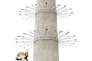 YUNLI Katzenabwehrgürtel, Marderabwehrgürtel für Fallrohre, Marderabwehr aus Galvanisiertem Stahl für Haus, Marderschreck Bis 25 cm Durchmesser, Waschbär Abwehr Marderschutz