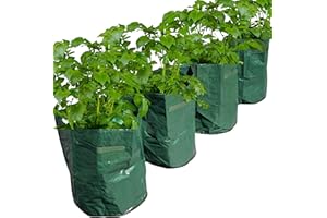 Speedwellstar 4-Pack Potato Vegetable Planter Bags Durable 42L Garden Bags for Growing Reusable, Reinforced, & Waterproof Planters
