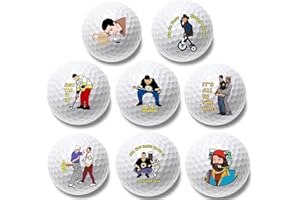 Artpreti 4 Pcs Funny Golf Balls for Birthday, Novelty Golfer Gift for Dad Coworkers Golfers Golf Lovers