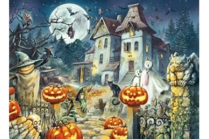 Ravensburger barnpussel - 13264 Halloween-huset - Halloween-pussel för barn från 9 år och uppåt, med 300 bitar i XXL-format