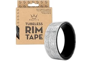 Peaty's Tubeless Rim Tape - High Tensile, Strong Adhesive, Easy Clean Removal Bicycle RimTape For Wheel Setup - 21mm, 25mm, 30mm and 35mm x 9 metre Roll For MTB Road and Gravel Rims