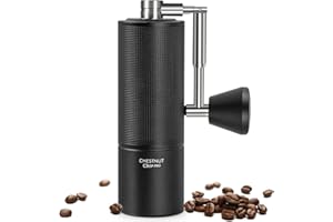 TIMEMORE Castaño C3 ESP PRO Molinillo de Café Manual, Mejora Cuerpo Todo Metal Integrado, Molinillo de Café Manual con Mango Plegable, para Espresso a Prensa Francesa, Negro
