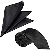 The Tie CompanyThe Tie Co™ Men's Matching Suit Accessories Set - Wide 7.5cm Plain Satin Tie + 28cm Hanky Handkerchief