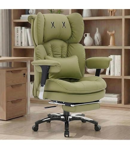 YUMISU 2050 Gaming Stoel Ergonomische, Zwart Computerstoel met Memory Foam Kussen in Velours – Bureaustoel met memory foam neksteun PU-leer met 4D armleuningen – Gaming Chair 150 kg